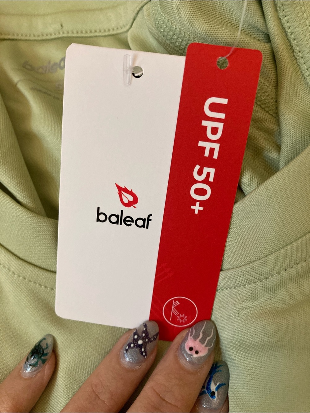 Baleaf Sage Green Long-Sleeve Performance Shirt - Picture 4 of 4